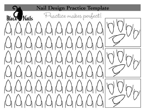 Almond Nails Template