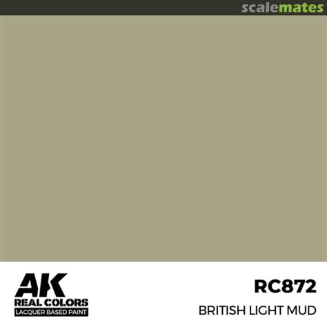 British Light Mud , RC872 Acrylic Lacquer Matt | AK Real Colors | 17ml