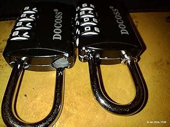 DOCOSS Metal 4-Digit Password Number Luggage Travel Bag Locks, Pack of ...