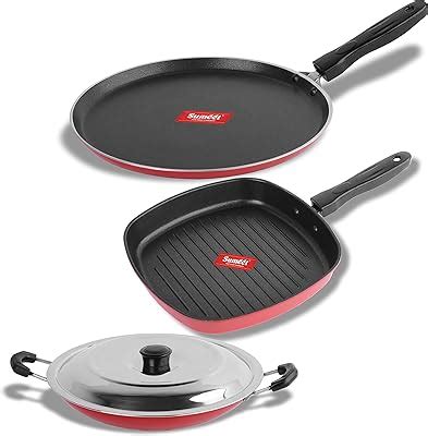 Buy Sumeet Aluminium 2.6mm Thick Non-Stick SOR Cookware Set (Dosa Tawa ...