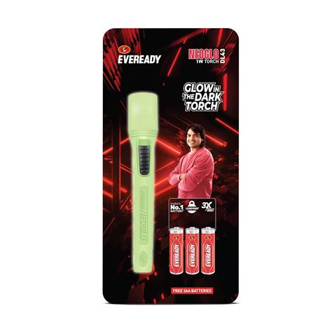EVEREADY DL43 Neoglo, 1W Emergency Torch, Eveready’s 1st Glow-in-The ...