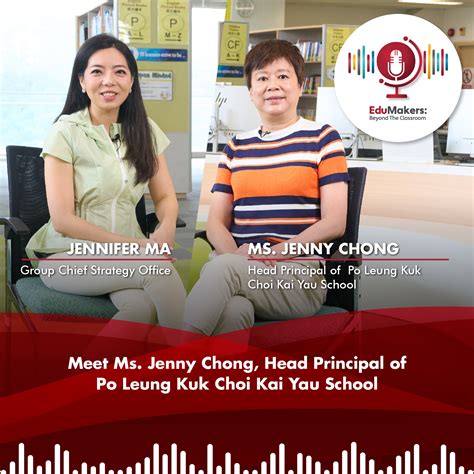 Podcast: Head Principal Ms. Jenny Chong, Po Leung Kuk Choi Kai Yau ...