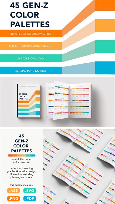 45 gen z color palettes for branding design – Artofit