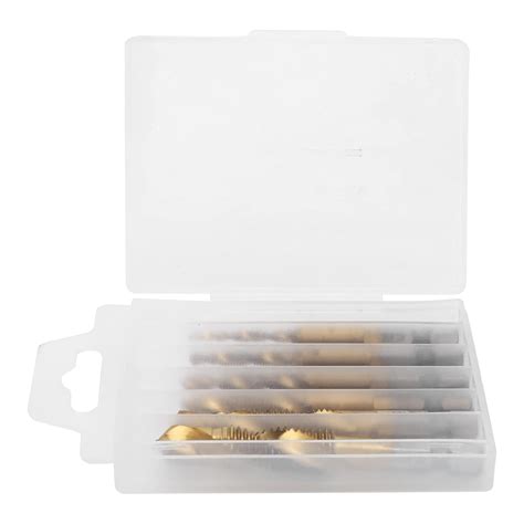 Tapping Bits, M3 M4 M5 M6 M8 M10 Deburr 6Pcs Drill Tap Bit Set Hand ...