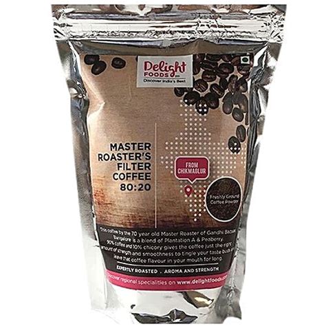 Buy Delight Foods Coffee Freshly Roasted Filter 8020 250 Gm Online At ...