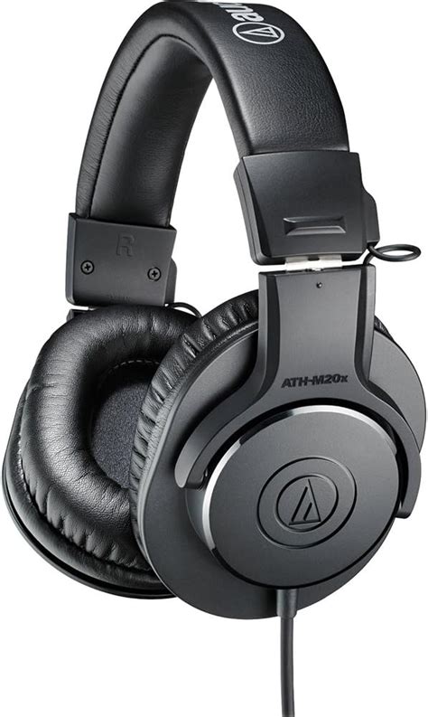 Audio-Technica ATH-M20x Over-Ear Professional Studio Monitor Headphones ...