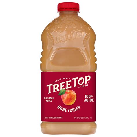 Tree Top 100% Apple Juice, Honeycrisp, 64 fl oz Bottle - Walmart.com