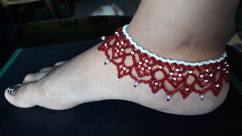 Glass Bead Anklet Tutorial 的图像结果