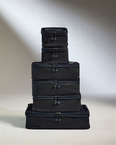 Packing Cubes in Navy Blue Set of 6 | Travel Accessories | Packing ...