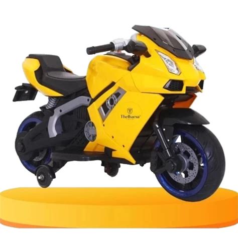 Playwand Electric Sports Ride-on Battery Bike for Kids (1-7 Years) - Yellow