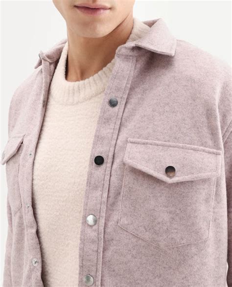 Rare Rabbit Men's Cason Light Pink Polyester Plain Regular Fit Full Sl