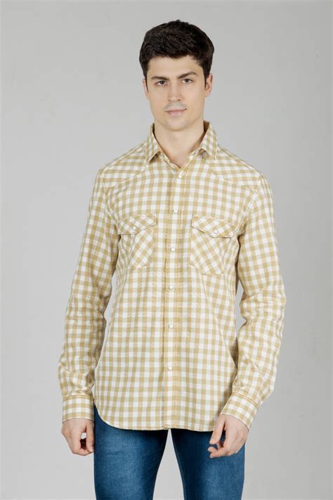 Buy Beige Mens Western Shirt online in India | OZMOD