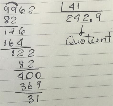 What Is 9962 Divided By 41 - WHAT IS OPQ