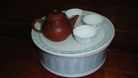 家用潮汕功夫茶盘托盘储水蓄水圆形陶瓷紫砂沥双层茶台干泡台茶具-淘宝网