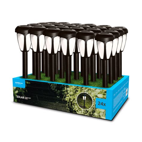 Modee Solar Garten Leuchte LED 68x390mm Kunststoff schwarz 2700-3200K ...