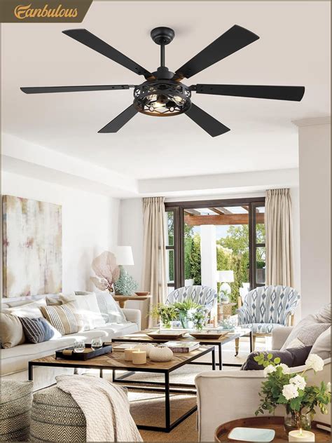 Fanbulous 65 Inch Ceiling Fan with Lights, Farmhouse India | Ubuy