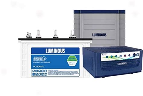 LUMINOUS EcoVolt Neo1050+PC18042TJ+Trolly Tubular Inverter Battery (150 ...