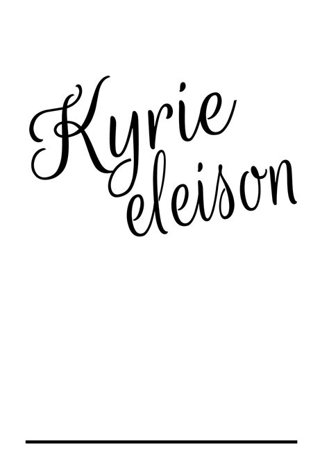 What Is The Meaning Of Kyrie Eleison - ERTQNUN