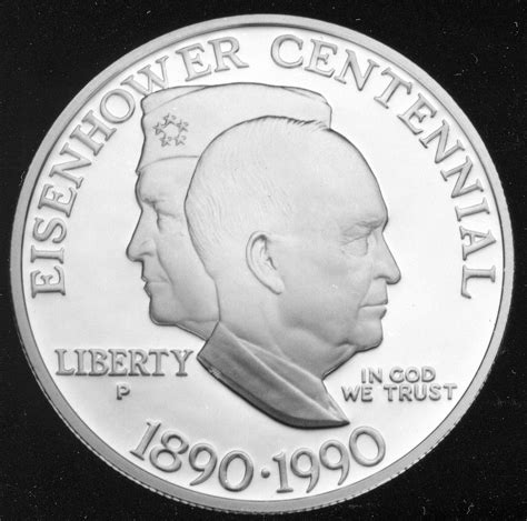 1990 Eisenhower Centennial Commemorative Silver Dollar- Proof