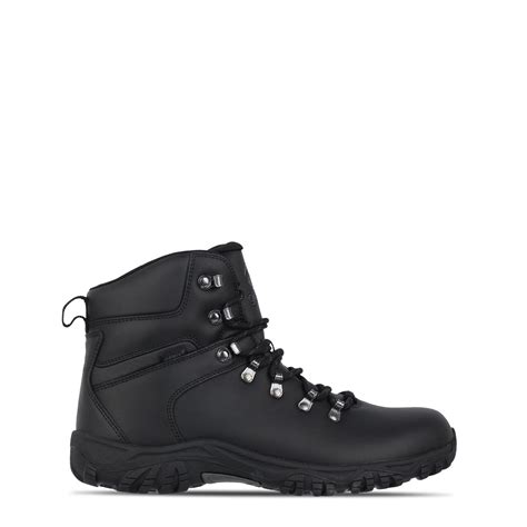 Gelert | Leather Waterproof Walking Boots Mens | Black | FRASERS