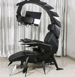 太炫酷~！蝎子款可变形“零重力电竞椅”~！-搜狐大视野-搜狐新闻