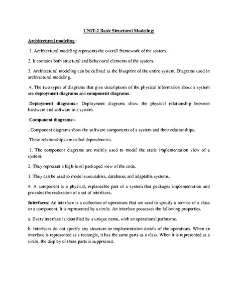 UNIT-2 part oosd - Summary OOSD - UNIT-2 Basic Structural Modeling ...