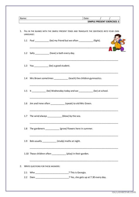 Image result for Fun Activities to Practice Simple Present