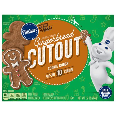 Pillsbury Gingerbread Cookie Dough (10 each) Delivery or Pickup Near Me ...