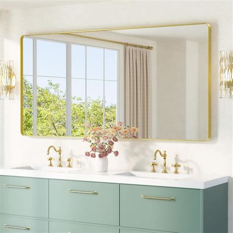 Amazon.com: TETOTE 72 x 36 Inch Gold Framed Mirror Vanity Mirrors for ...