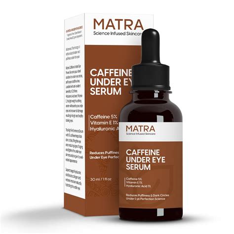 Matra 5% Caffeine Under Eye Serum for Dark Circles, Puffy Eyes, Fine ...