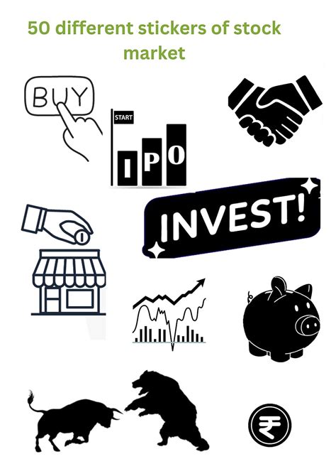 50 Pieces of Stock Market Stickers : Amazon.in: Office Products