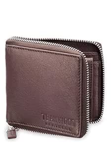 Buy Teakwood Genuine Leather RFID Protected Zip Around Wallet for Men ...