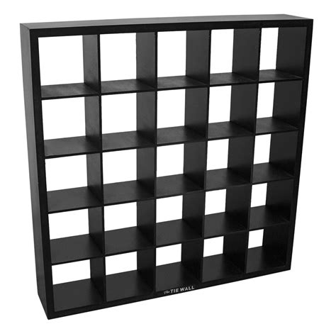 The Tie Wall Tie Belt Socks Scarves Organizer Display Cabinet - Black ...