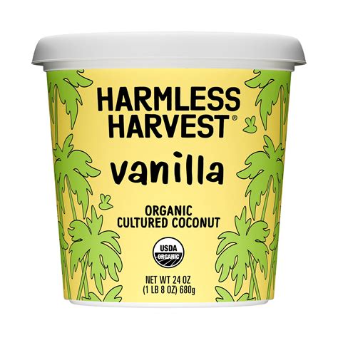 Harmless Harvest Organic Coconut Yogurt, Dairy Free, Vanilla - Walmart.com