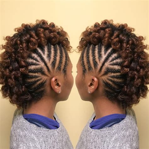 Natural Braided Mohawk Hairstyles