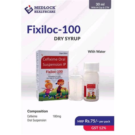 FIXILOC-100 Dry Syrup MEDLOCK HEALTHCARE