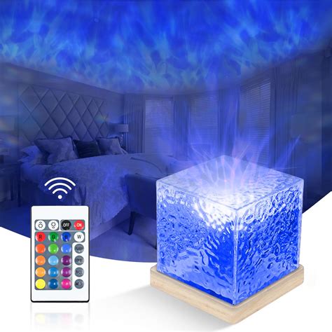 Northern Lights Ocean Wave Table Lamp Projector, 16 Colors Dynamic ...
