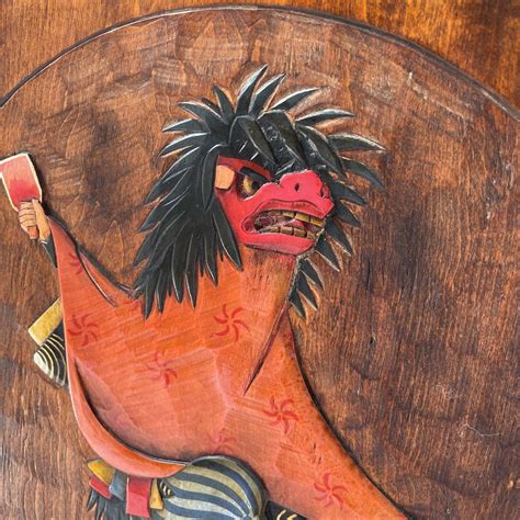 【がある】 ヤフオク! - 上田獅子 木彫り 額 中村 獅子舞 信州 克人作 伝... がある