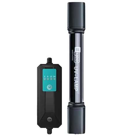 YEE Aquarium Fish Tank Submersible UV Light with Timer for Crystal Cle ...