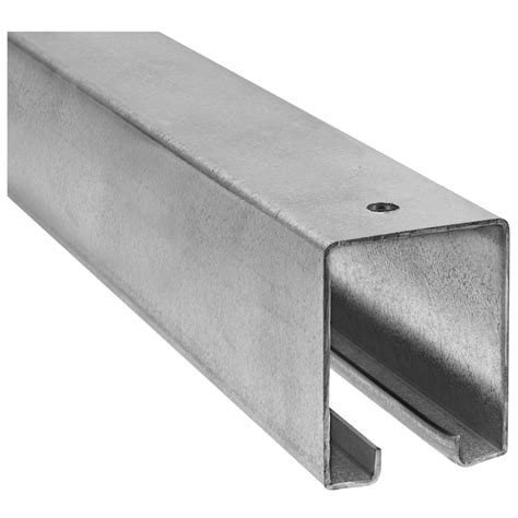 National Hardware 96-in Brushed Galvanized Outdoor Single Box Rail N263 ...