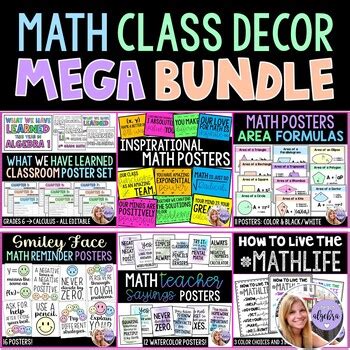 Image result for Middle School Math Classroom Decor
