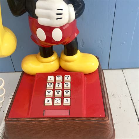 Vintage 1970s Mickey Mouse Telephone, Vintage Mickey Mouse Phone ...