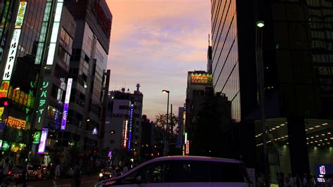 Download wallpaper 1920x1080 buildings, street, signs, sky, dark full ...