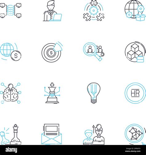Legal contract linear icons set. Agreement, Covenant, Contractual ...