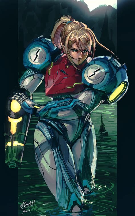 samus aran (metroid and 1 more) drawn by kornart | Danbooru