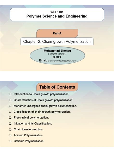 Rezultat imagine pentru Polymerization PDF