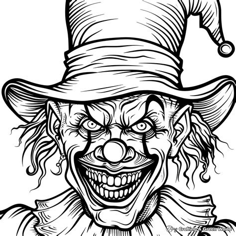 Scary Easy Clowns Clown Drawing Evil Skull Draw Creepy Gangster Zombie ...