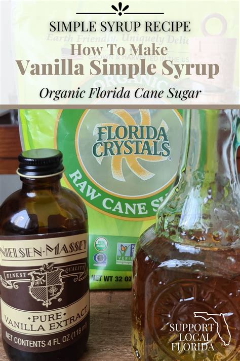 Vanilla Simple Syrup Recipe - Florida Dancing Juice | Ricetta | Easy ...