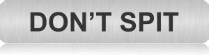 Morpankh DON'T SPIT Stainless steel sign board Emergency Sign Price in ...