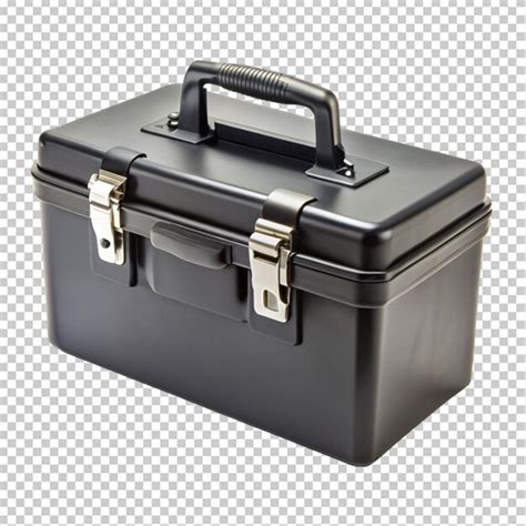 Black tool box on transparent background | Premium AI-generated PSD